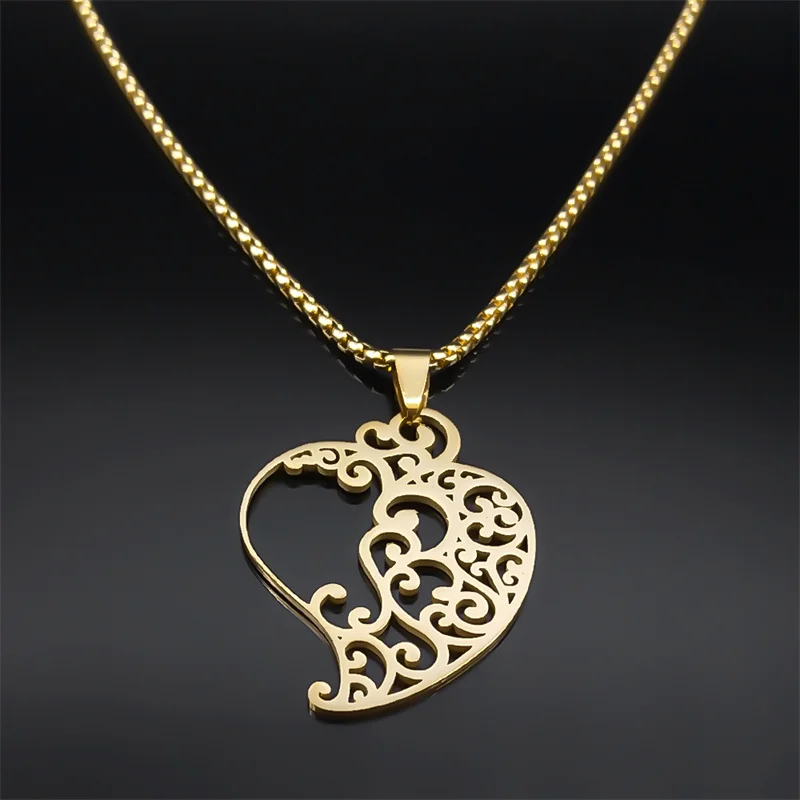 Ожерелье-амулет из нержавеющей стали с сакральным сердцем для женщин и мужчин