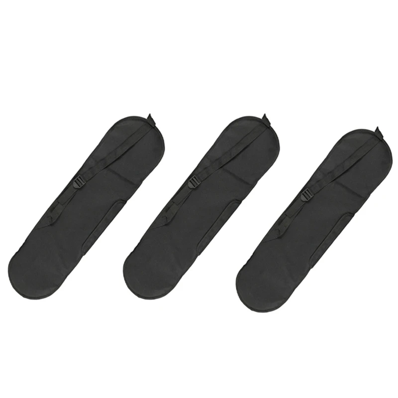 

3X Travel Carry Bag Deck Protection Outdoor Zipper Skateboard Backpack Handle Adjustable Strap