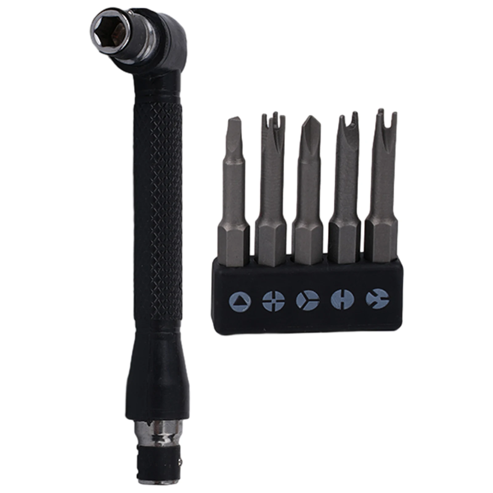 

6Pcs 50mm 90 Degree L-shaped Wrench Double Handle Spanner 1/4 Hex Screwdriver Bit Set Triangle Y U Three Points Four Point Tool
