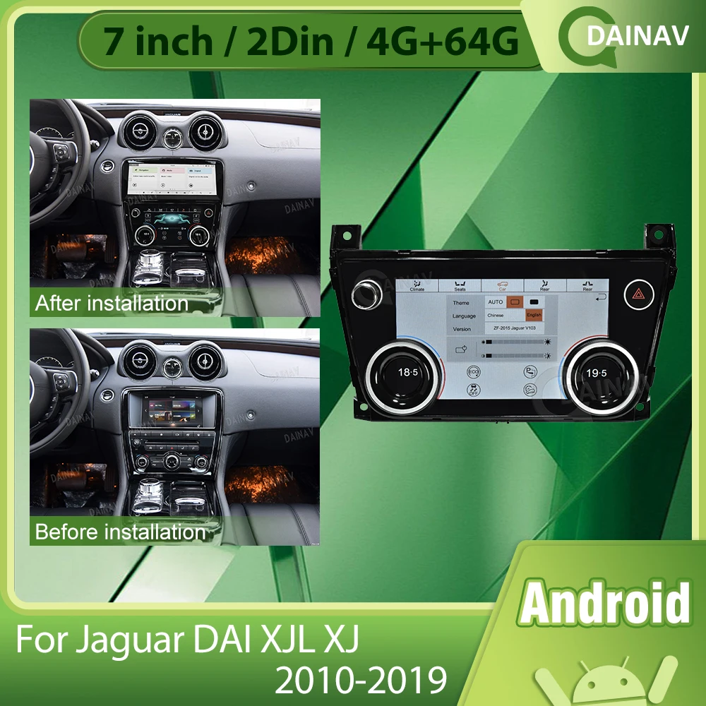 

AC Panel LCD Climate Control Screen Multimedia Android Car Radio Board For Jaguar DAI XJL XJ 2010-2012 2013 2014 2015-2019