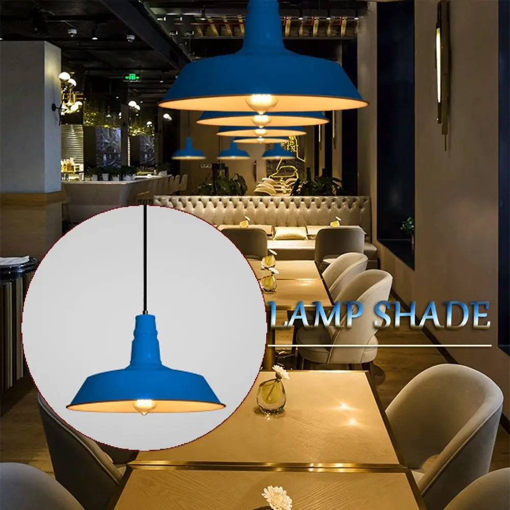 

5Colors Pendant Light Retro Industrial Loft Restaurant Kitchen Home Ceiling Lamp Vintage Hanging Light Lampshade Decorative Lamp