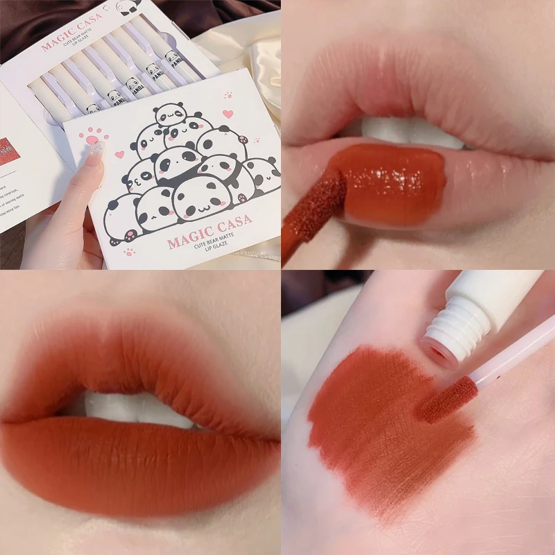 

6 Colors Lipstick Velvet Matte Set Liquid Lipstick Waterproof Nude Lip Gloss Long Lasting Sexy Women Lip Tint Mud Cosmetics Kit