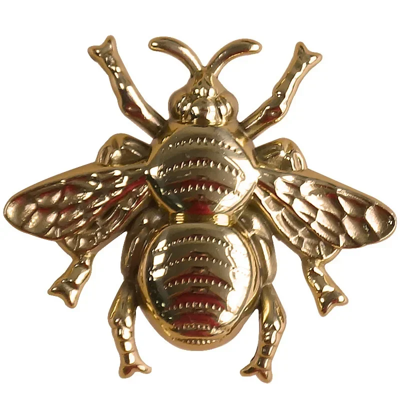 Латунные мебельные ручки в скандинавском стиле с Пчелой одно отверстие ящик