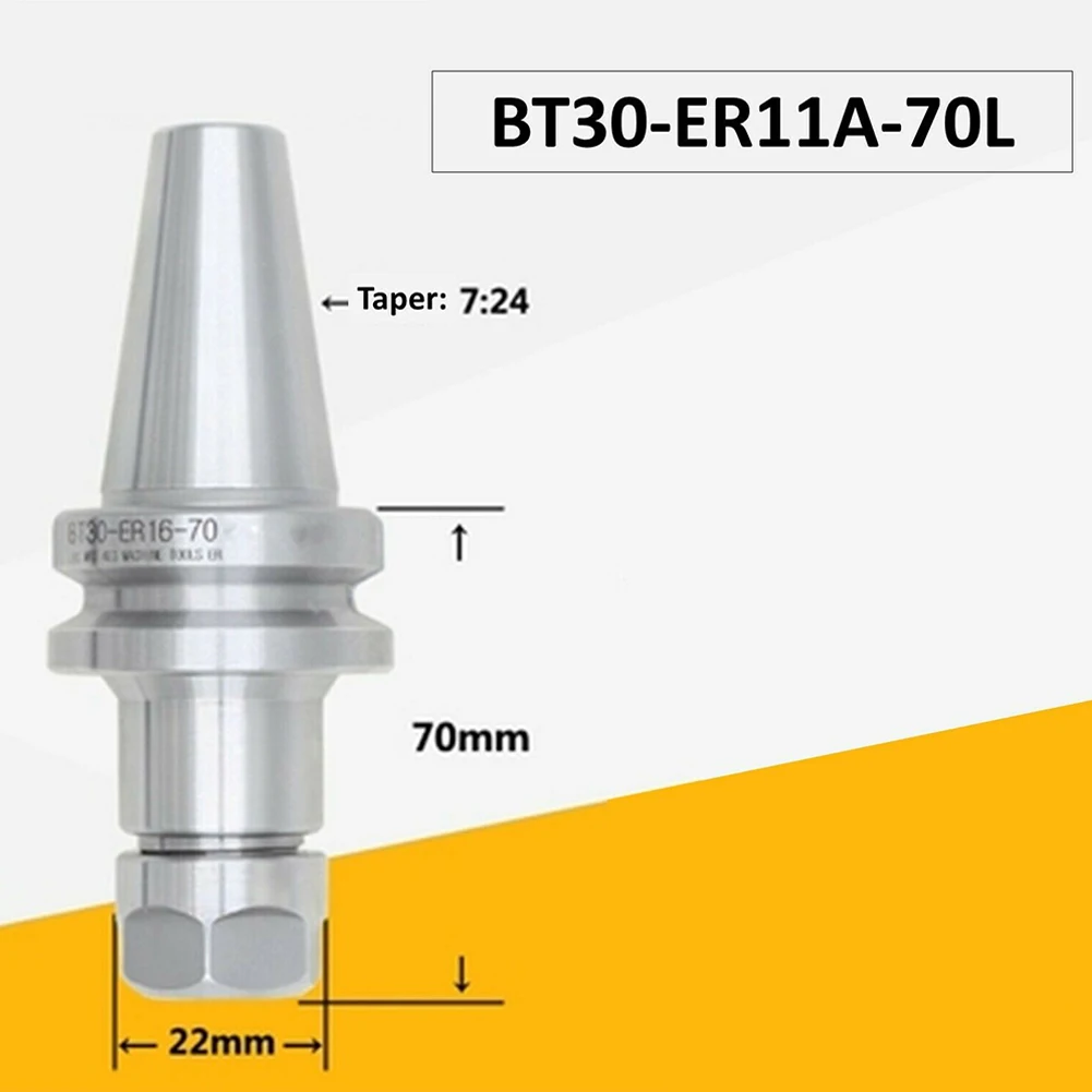 Держатель патрона, цанговый патрон, держатель, конический хвостовик, 1 шт., легированная сталь, 20CrMnTi, обрабатывающие центры и фрезерные станки с ЧПУ