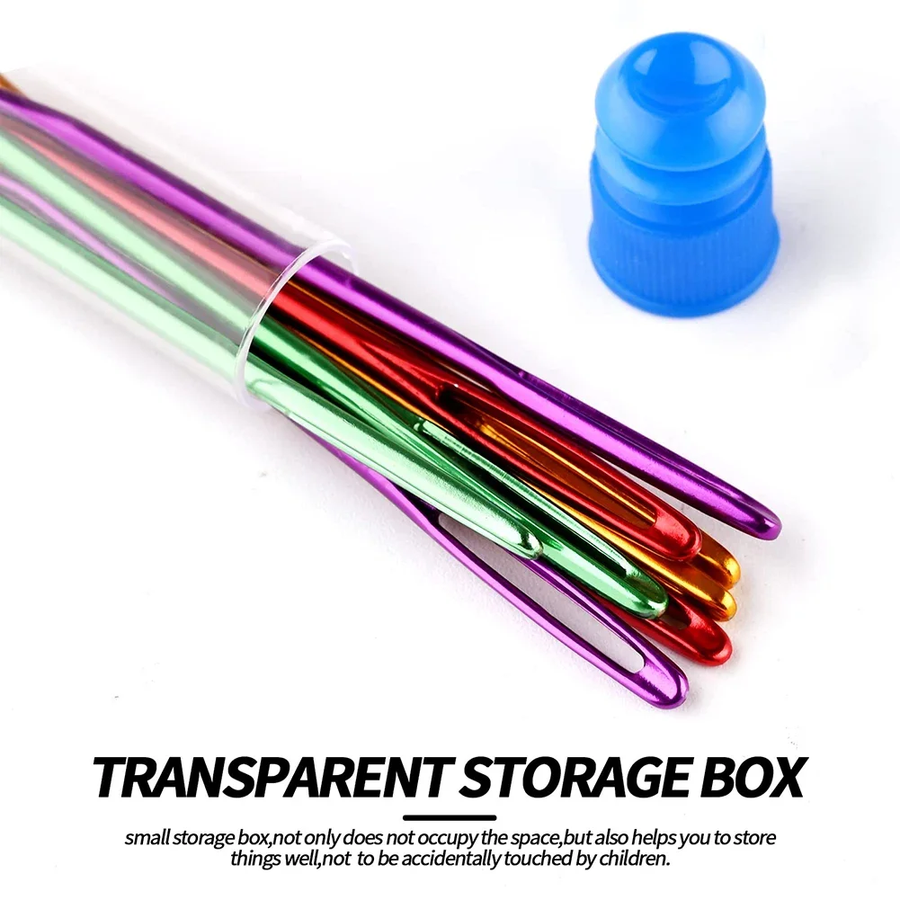 Яркий и практичный набор спиц 8 игл с изогнутым наконечником ярких цветов