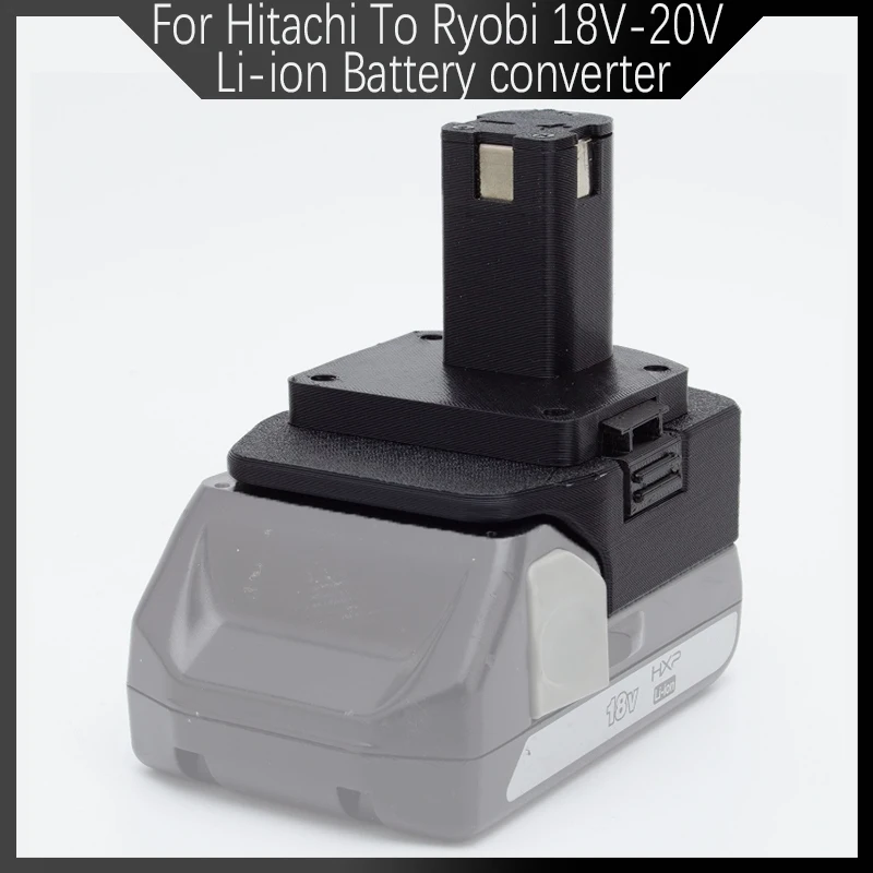 For Hitachi to Ryobi 18V~20V Li-ion Battery Cordless Drill Converter, Tool Battery Converter-Tool Accessories (Without Battery)
