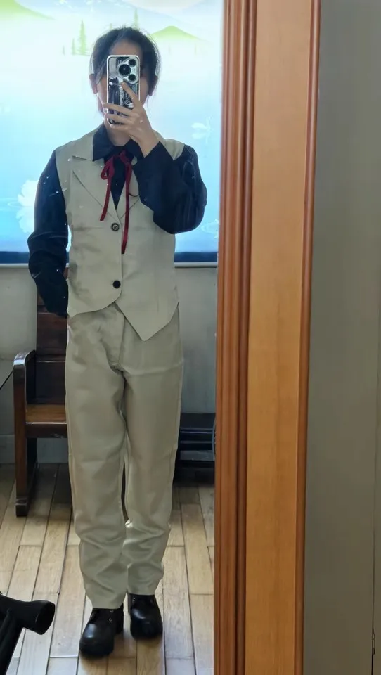 Аниме Bungo Kunikida Doppo костюмы для косплея мужской жилет рубашка брюки наряд наборы