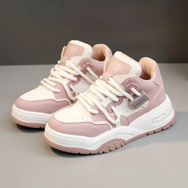 

New Colored Casual Board Shoes Autumn Versatile Breathable Shoes Increase Thick Sole Student Shoes Cute Sneakers Platform Shoes