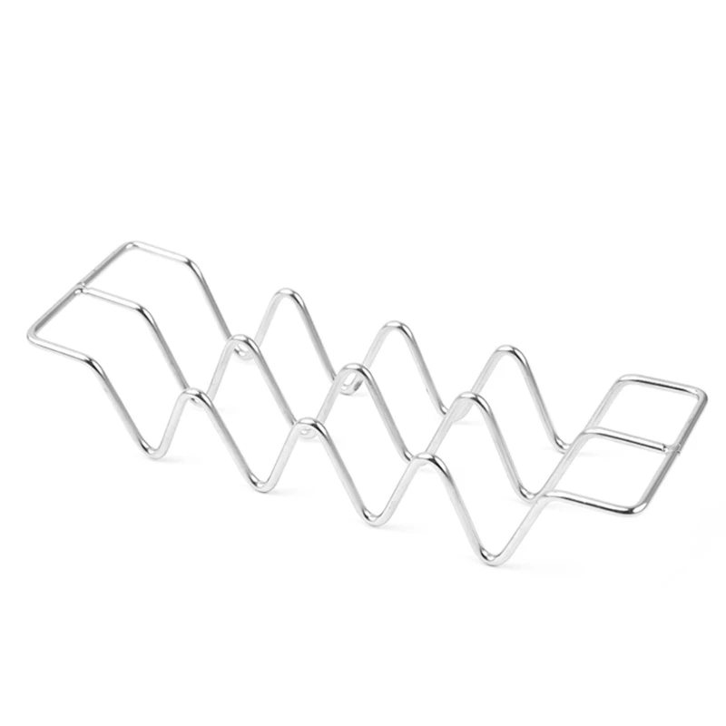 

Stainless Steel Burrito- Pancake Rack Taco Pancake Holder W-Shaped Taco Rack