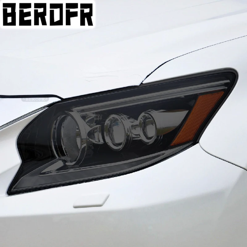

2 Pcs Car Headlight Protection Tint Film Smoke Black TPU Protective Transparent Sticker For Lexus GX GX460 2014-2020 Accessories