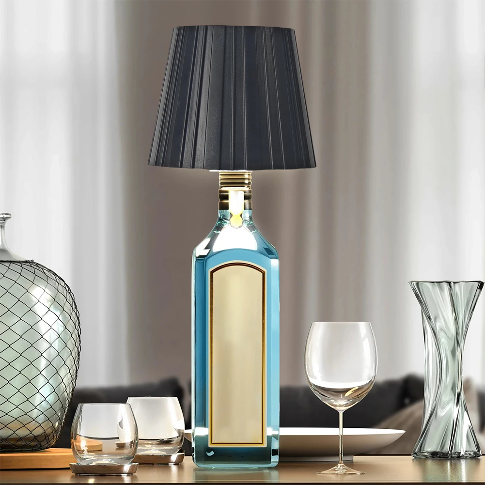 Настольная лампа для детской винной бутылки с сенсорным управлением
