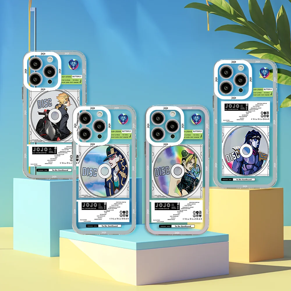 

JoJos-Bizarre-Adventure-Case-for-Phone Case For Samsung A71 A53 A50 A52 A72 A71 A22 A20S A20 A30 A11 4G 5G Transparent Cover