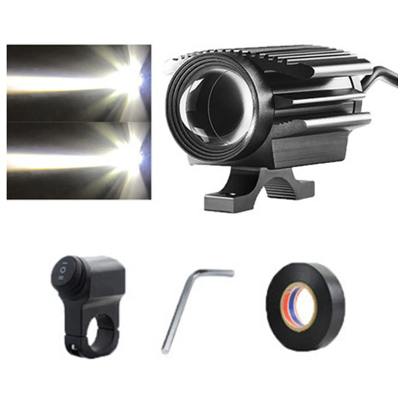 

Motorcycle Headlight 360° Rotatable Aluminum Alloy Electric Car