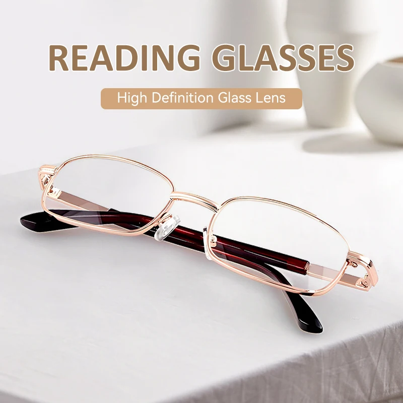 

Мужские очки для чтения готовые пресбиопические зеркальные линзы металлическая оправа дамские праздничные подарки пресбиопические очки
