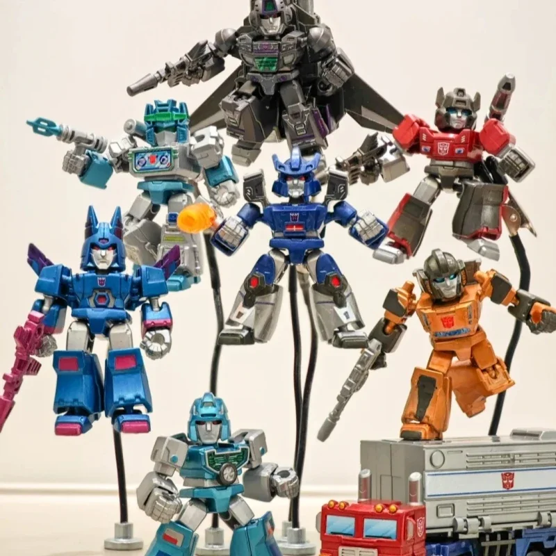Фото Hot Blokees Transformers Defender/Galaxy/Shining версия слепая коробка полная серия Optimus Prime экшн-фигурка модель игрушки подарок ﻿ №2