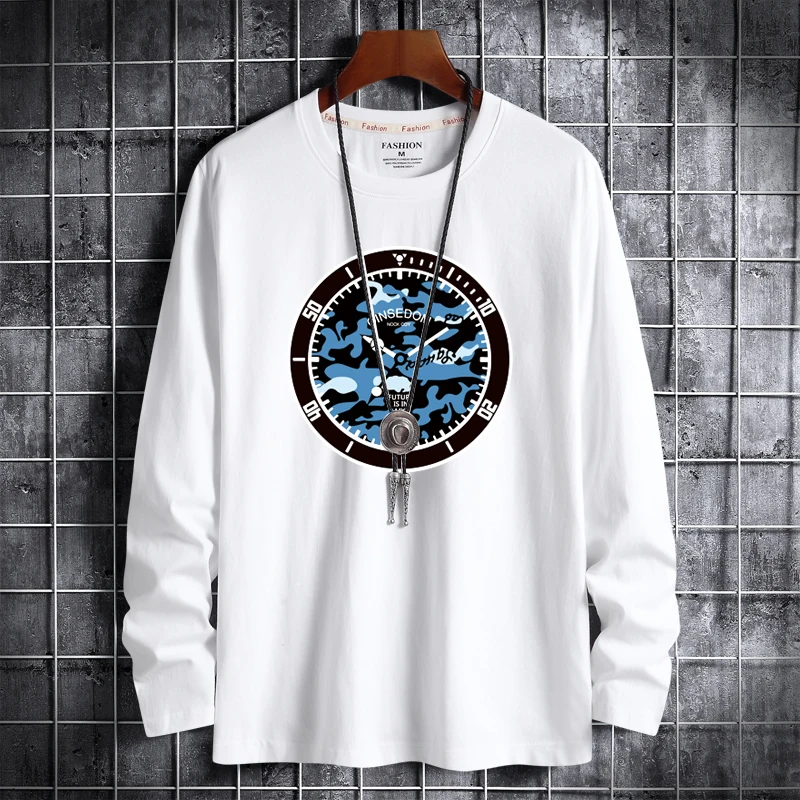 

2022 autumn new men's compassionate autumn long-sleeved t-shirt male