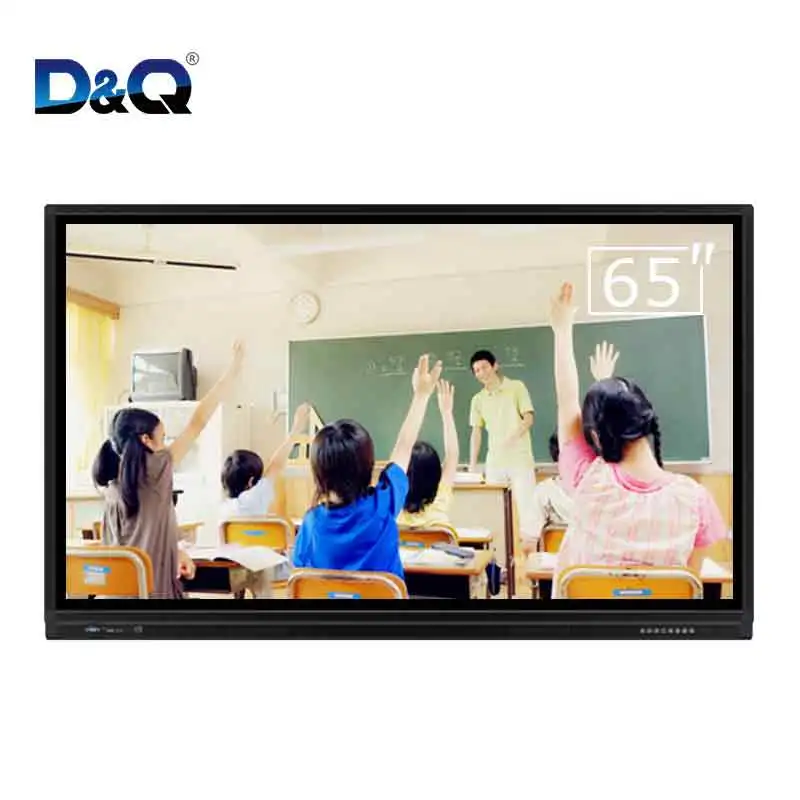 

Китайский цифровой инфракрасный 65-дюймовый Интеллектуальный интерактивный СВЕТОДИОДНЫЙ монитор 4k, умный дисплей, сенсорный экран для встр...