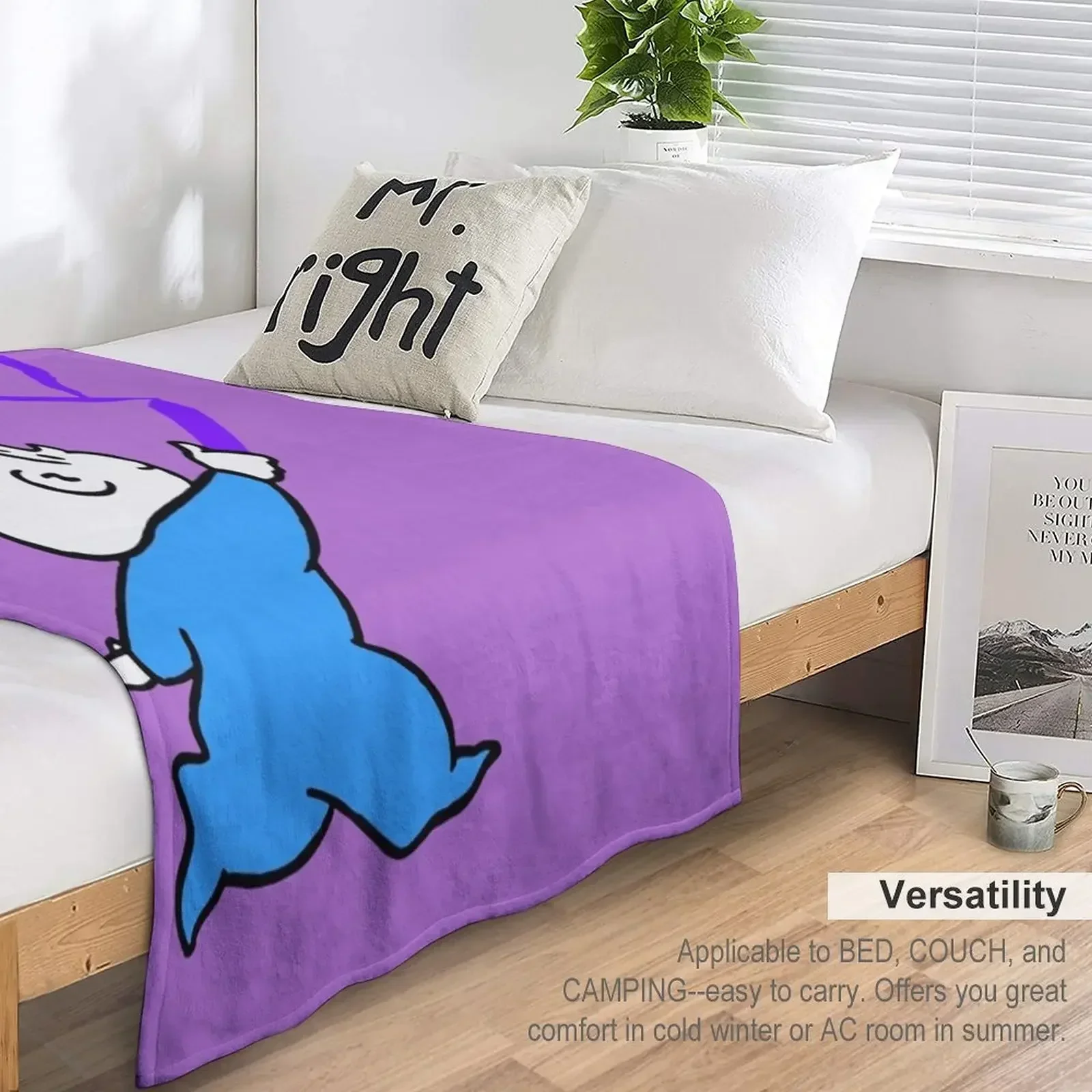 Одеяло Хоррольд и фиолетовый карандаш Покрывала на кровать Одеяла