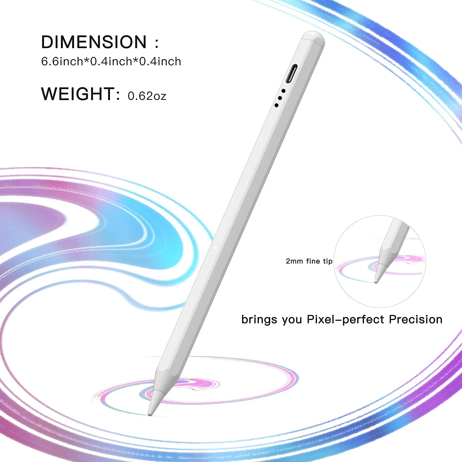 Стилус для iPad Apple Pencil, для iPad Pro 2021 11/12, 9 дюймов 2018-2022, iPad 9-го поколения, iPad 6/7/8-го поколения, iPad Air 345 Pencil