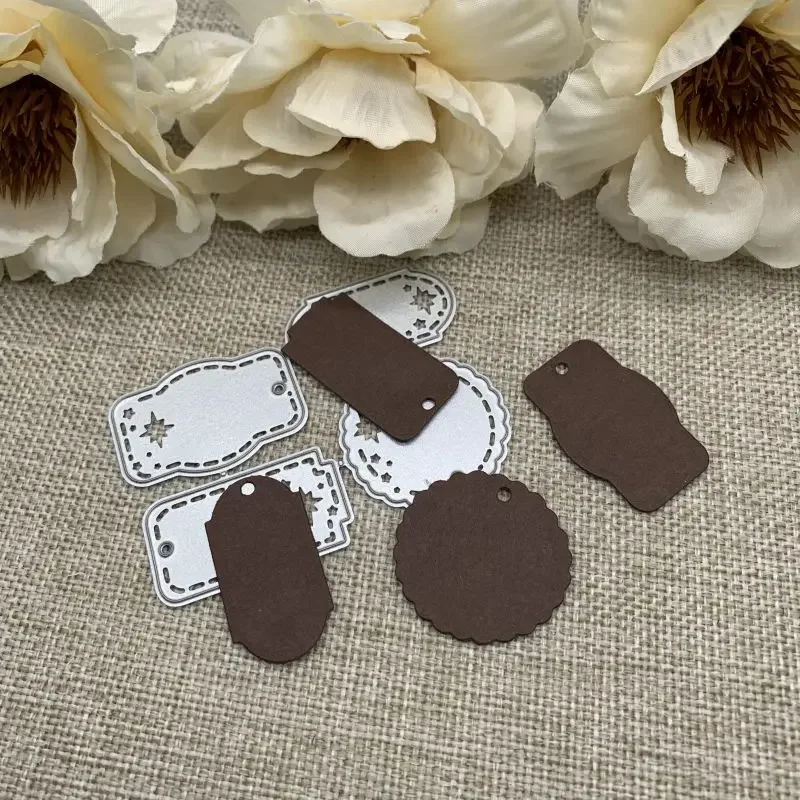 Серия рождественских этикеток металлические штампы трафареты для DIY