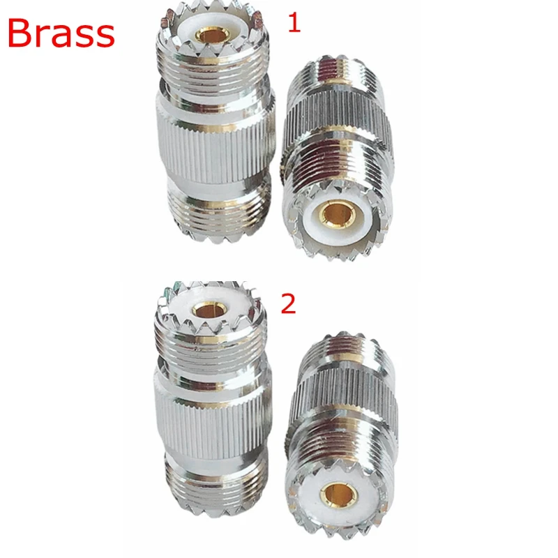 Uhf So239 Fêmea Jack para Uhf Fêmea Reta Conector Uhf Fêmea para Uhf Fêmea rf Adaptador Conector para Pl259 Latão Sl16