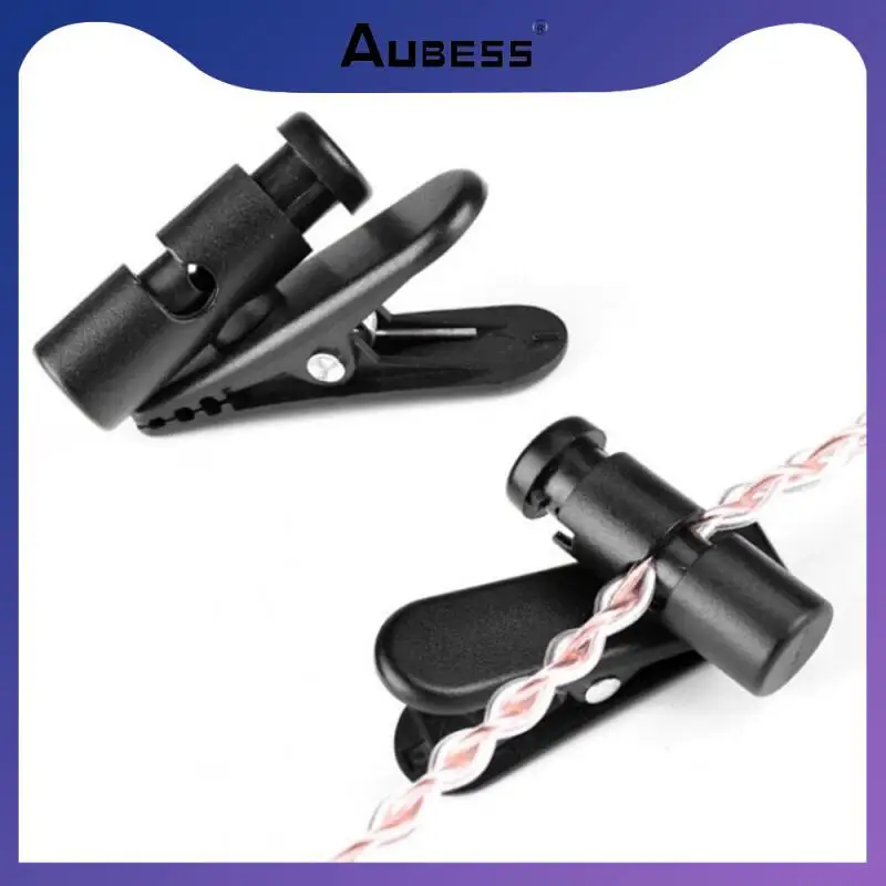 Newest Cable Cord Clamp Collar Headset Clamp Collar Clip Rotating Clamps Headphone Cable Clips Earphone Winder Accessories