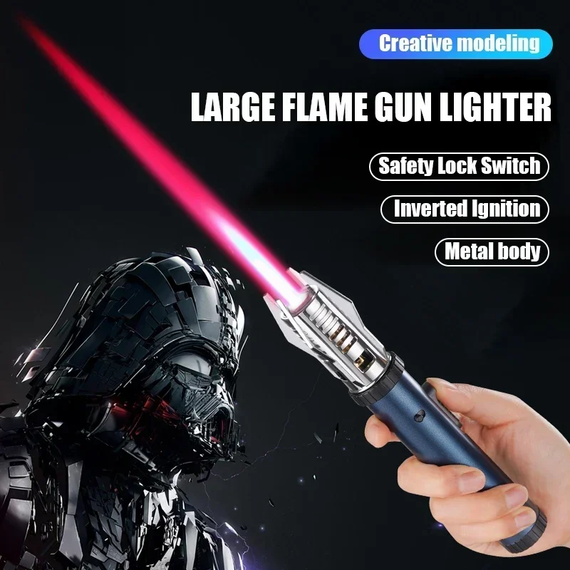 Газовая зажигалка Planet Lightsaber Butane 2024 360° ° Используйте металлическую уличную