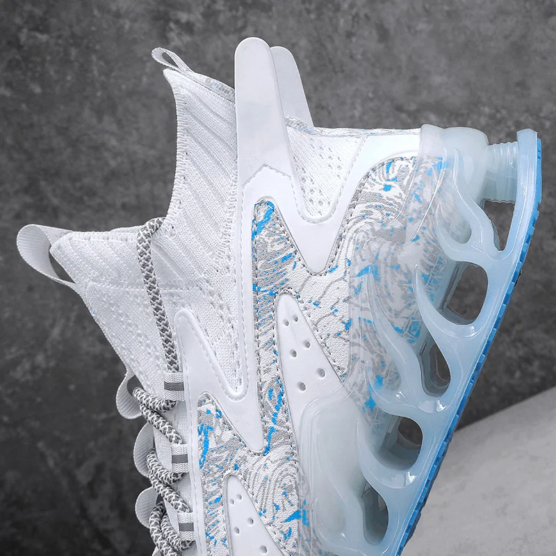 New High Quality Blade Sole Men Sneakers Breathable Running Shoes Outdoor Comfortable Sports Shoes Zapatillas Hombre