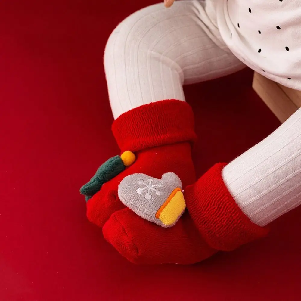 

Cute Sweet Bell Deer Winter Tree Thicken Infant Short Socks Kids Cotton Socks Floor Socks Baby Christmas Socks