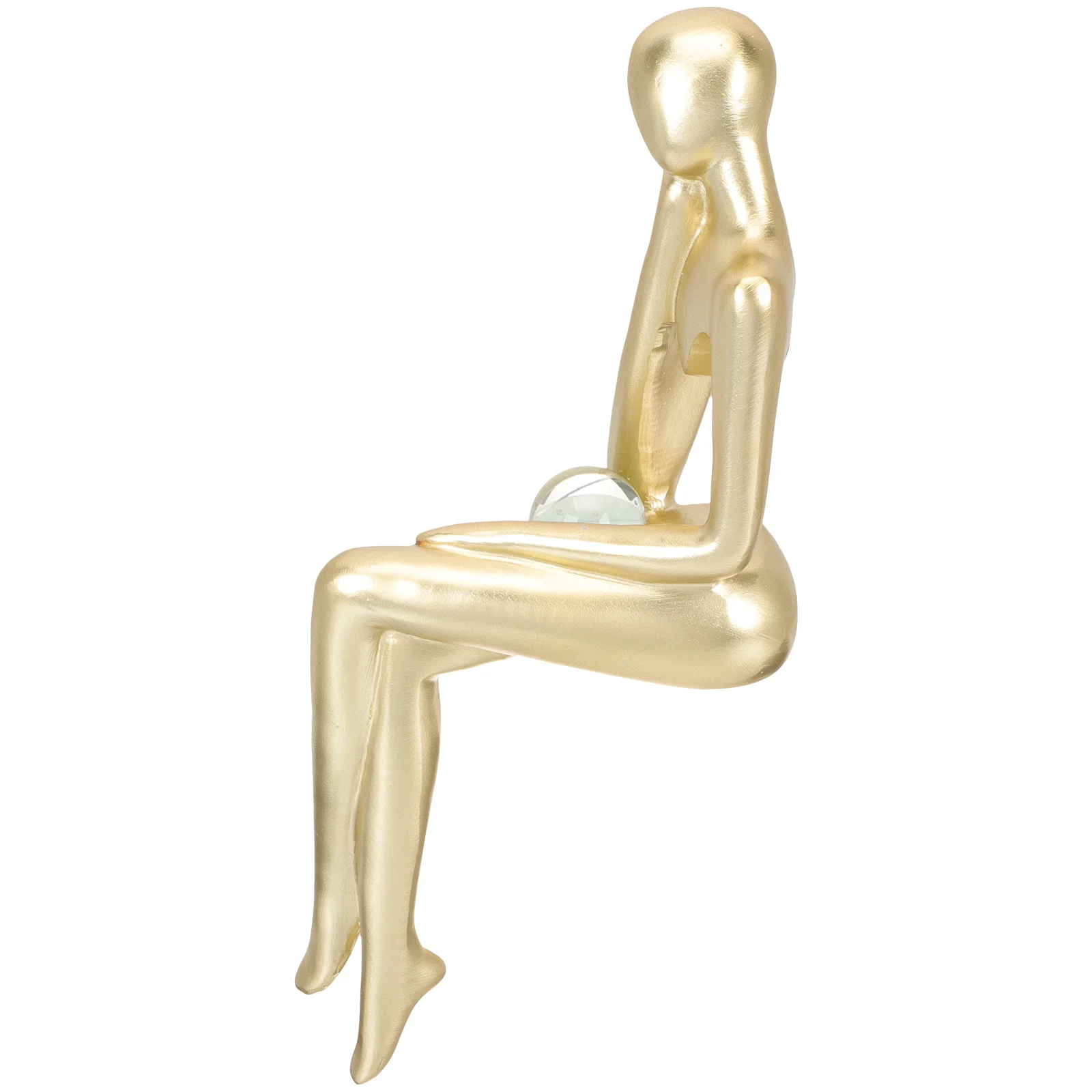 

Statue Thinker Figurine Sculpture Abstract Figures Thinking Human Man Modern Action Decor Desktop Aesthetic Table Accent