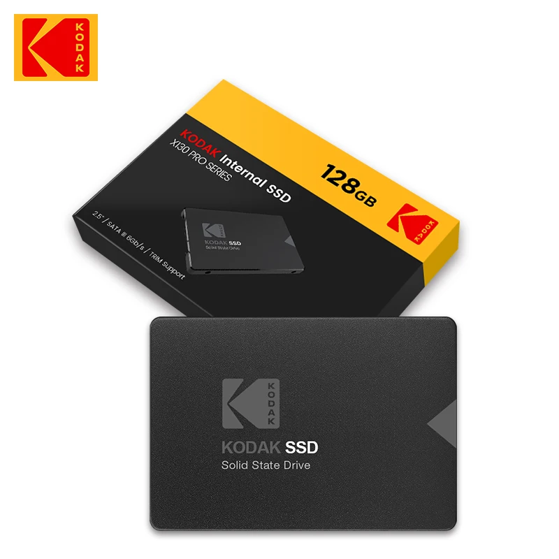 

2 шт. оригинальный твердотельный накопитель Kodak Ssd X130PRO 128 ГБ 256 ГБ 512 ГБ 550 Мб/с Sata III 2,5 дюйма Внутренний твердотельный накопитель для ноутбуков