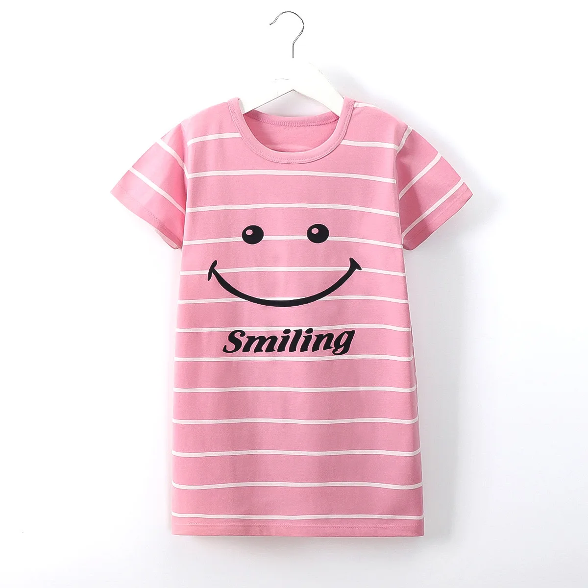 

Children's Nightdress Cotton Summer New Girl Short-sleeved Air-conditioning Clothing Thin Section Girls' Home Wear Pajamas