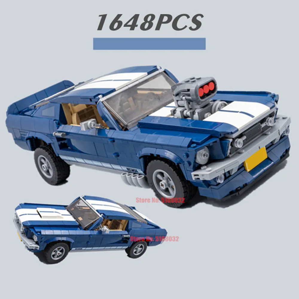 

Technical 10265 Forded Racing Car 1967 Mustanged GT500 Model Building Blocks Bricks Toys Boy Kid Gift Birthday
