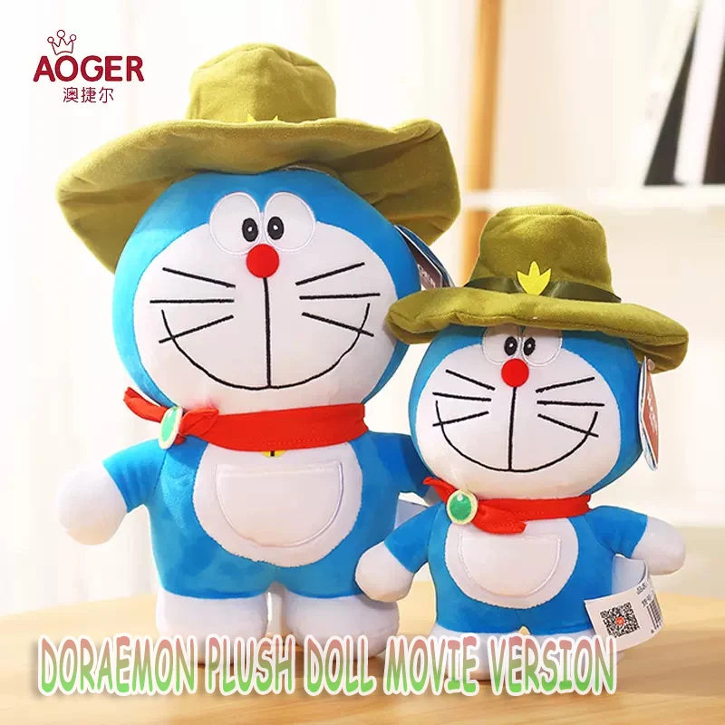 

Джинсовая кукла Doraemon Jingle в виде синей кошки, версия из фильма, с ароматом, История игрушек, плюшевая игрушка, подарок на день рождения для девочек