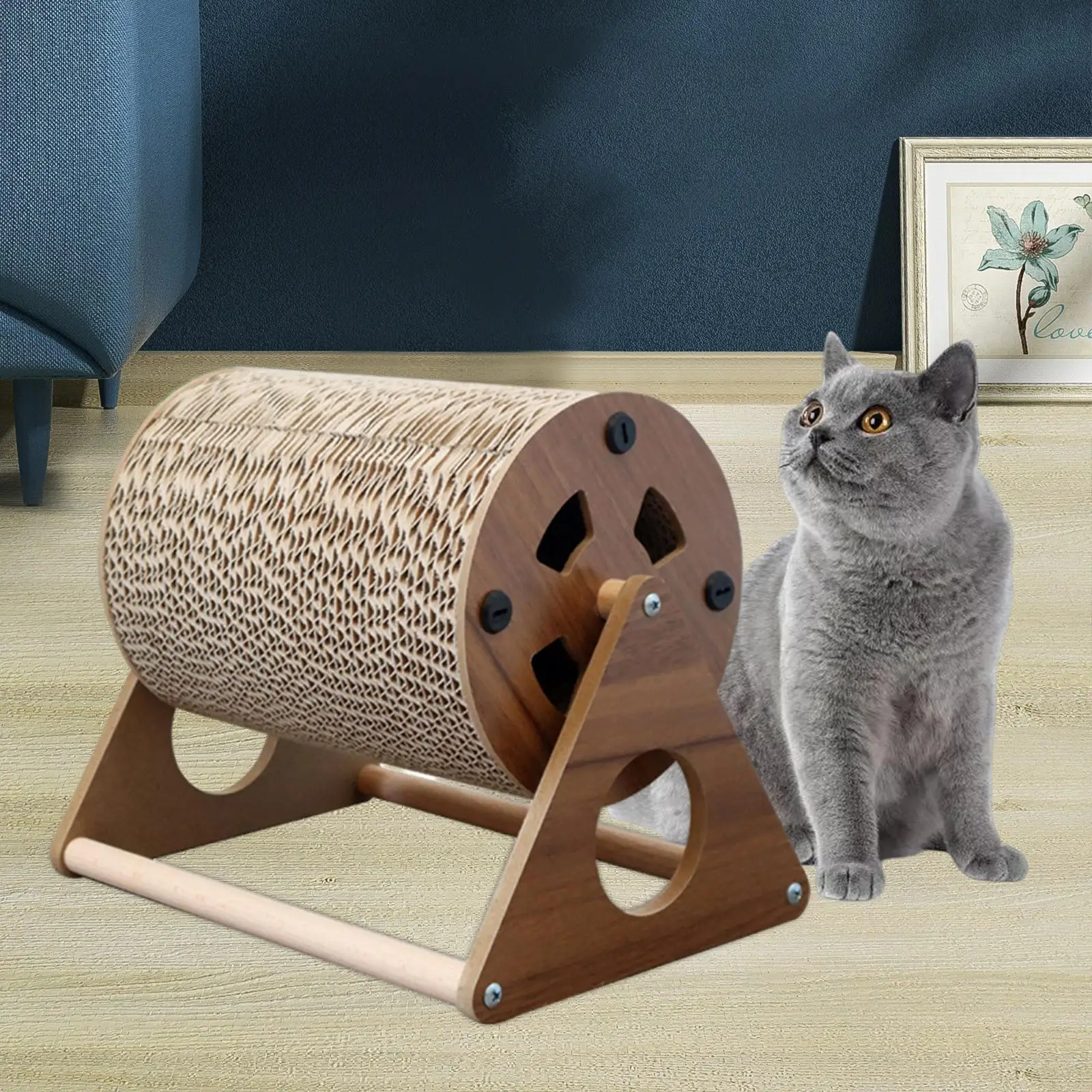 

Cat Scratcher Scratch Post Indoor Cats Corrugated Cat Scratching Wheel