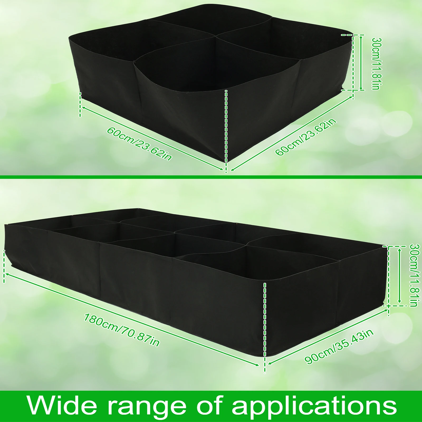 Портативная прямоугольная кровать для выращивания овощей 4/8 ячеек