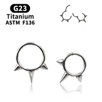 g23 titanium hoop earrings tiny rings cartilage small helix piercing conch earlobe tragus circle men nose ring hoops