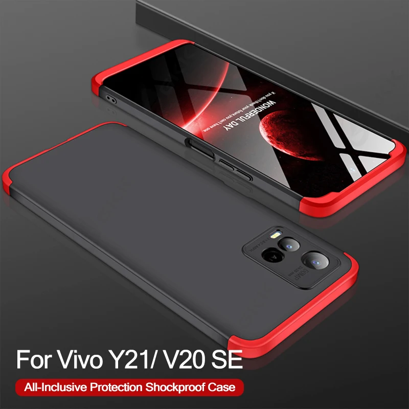 

GKK All-included Protection Case For Vivo Y21 2021 Y33S Y51 Y31 Ultra-thin Anti-knock Matte Hard Cover For Vivo Y21 V20 SE Case