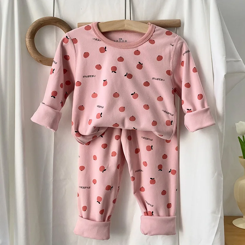 

Korean Children Sleepwear Baby Nightwear Pyjamas Kids Nightwear Full Sleeve Cotton Baby Girls Pajamas Sets for 4 6 8 12 14 Years