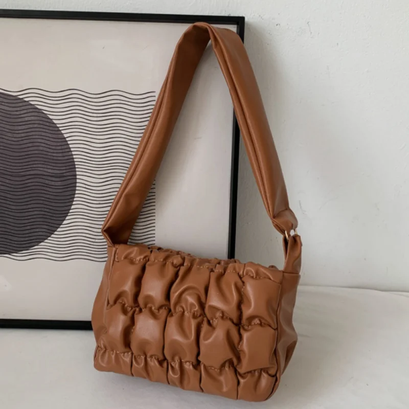 

Popular Bubble Women's Underarm Bag Trend Versatile Western Style Shoulder Bag 2022 New Fashion PU Leather Handbags Wholesale