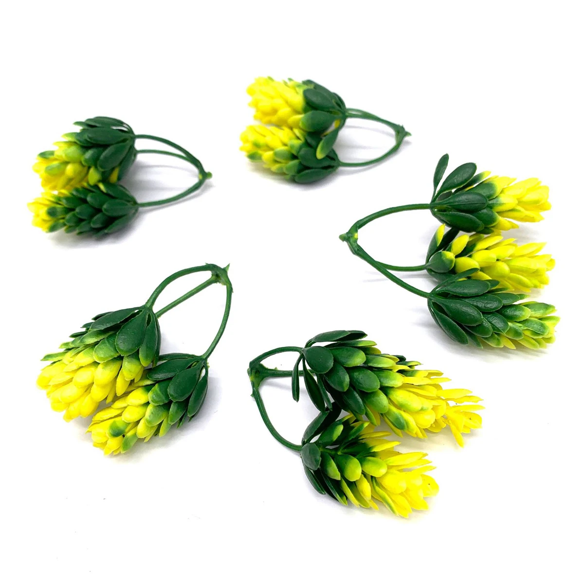 

10Pcs 3 Fork Pine and Cypress Bud For Home Decor Accessories Fake Flowers Scrapbooking Diy Wedding Gifts Artificial Plants Grass