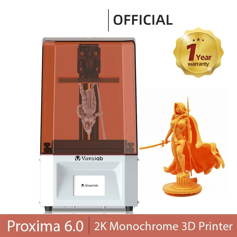 

2022 Proxima 6.0 Mono LCD 3D Printer UV Resin Printers 2K Monochrome Screen 3D Printing High Speed SLA 3D Printer