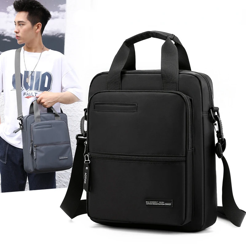 

Bag Crossbody Large Handbag Computer Shoulder Messenger Capacity Men's Bags Inch Bag Laptop 13 Briefcase Oxford Cloth Waterproof