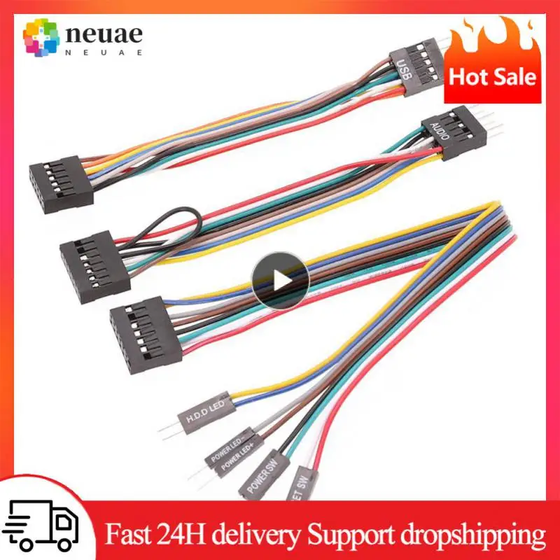 

Usb 9-pin Usb Cable Audio Cable Three-piece Set Conversion Cable 24awg 11-pin Female Chassis Adapter Cable High-quality