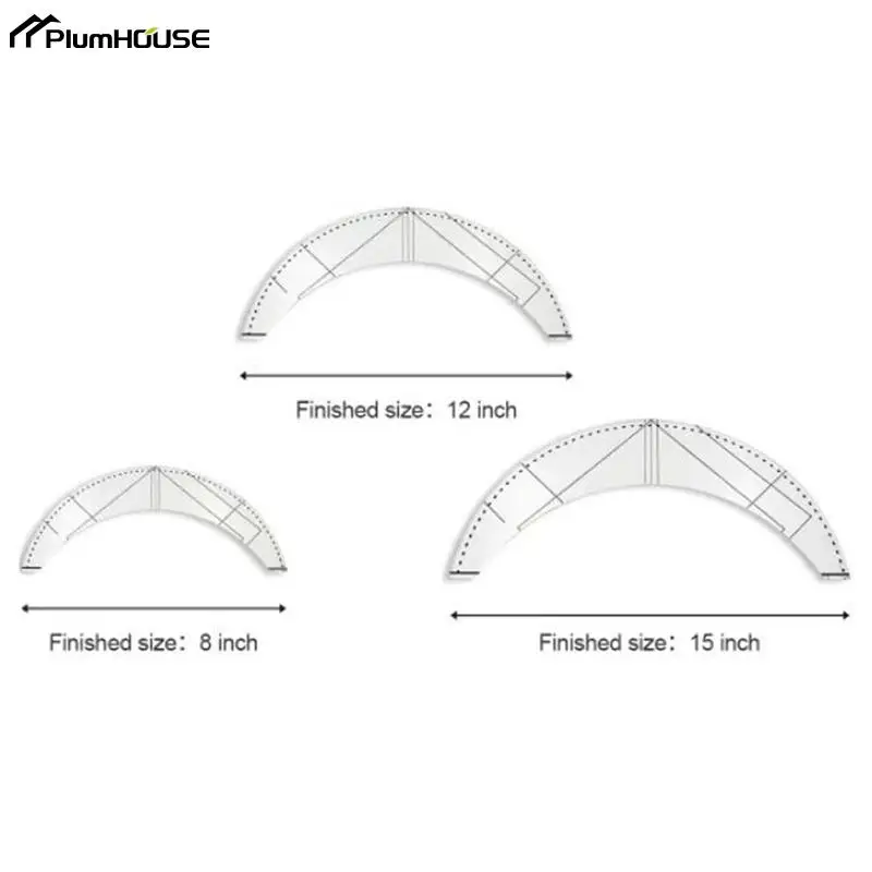 

1Pc Table Mat Patchwork Ruler Tablecloth Braided Twist Template Acrylic Sewing Ruler For Garment Proofing Quilting Ruler