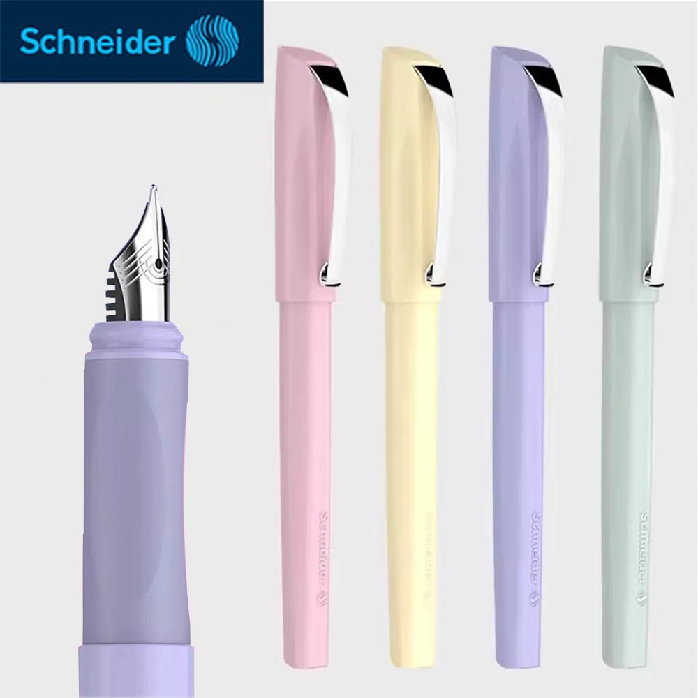 

Ручка перьевая немецкого бренда Schneider, цветная карандаш с наконечником EF, с милыми чернилами макарон, сменные Канцтовары для студентов, школьные принадлежности