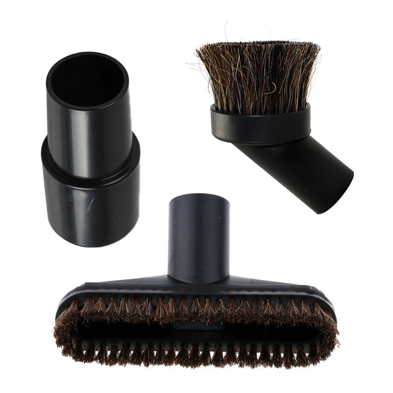 Vacuum Cleaner Brush Head Nozzle Kits 35mm Adapter Square Brush Round Brush For For Vacuum Cleaner Household Cleaning Tools Part
