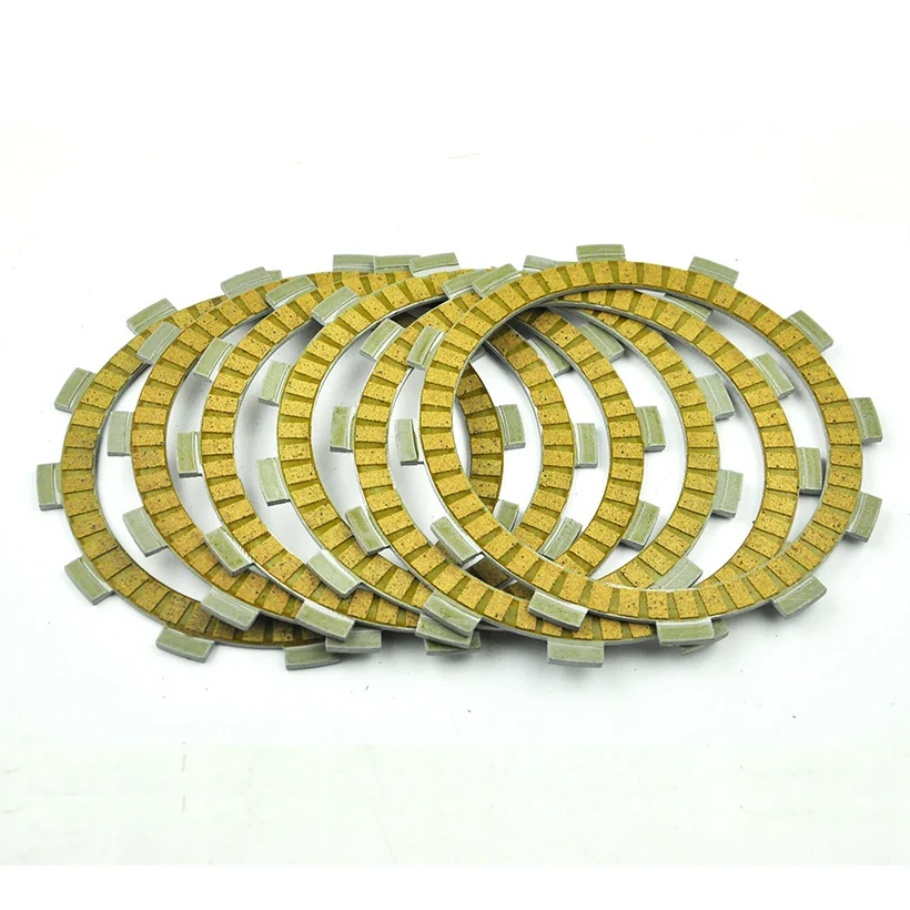 

6pcs Motocycle Fibrous Clutch Discs Plates For RL250 74-75 DR650RSE M 91 LT250R Quadracer 250 87-92