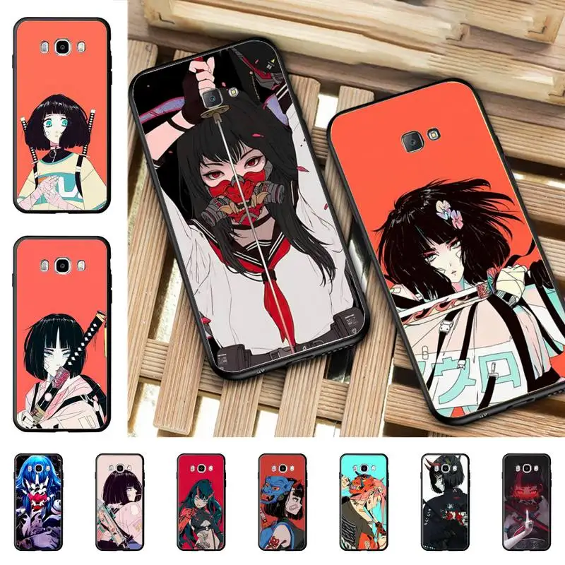 

Japanese Style Anime Girl Phone Case for Samsung J 4 5 6 7 8 prime plus 2018 2017 2016 J7 core