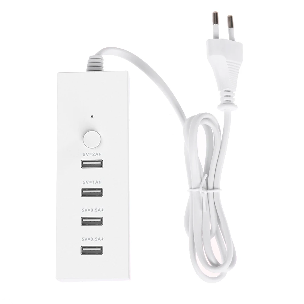 

USB4 Port Smart Multi-Port Multi-Function Charger Fast Charger 5V 2A Fast Charge USB Socket (European Standard)